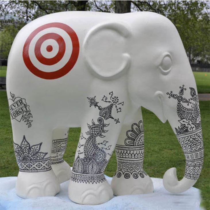 Fiberglass Elephant Statue