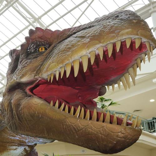 بالحجم الطبيعي تمثال T-Rex Animatronic Dinosaur Head